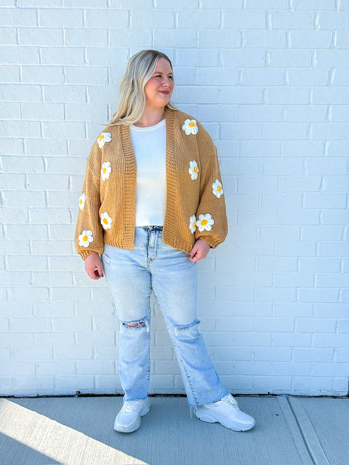 Mustard Daisy Cardigan