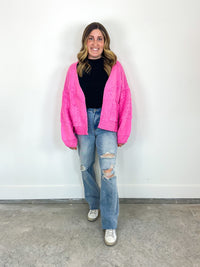 Bubblegum Pink Cardigan