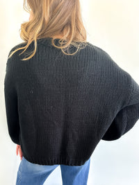 Black Bow Cardigan