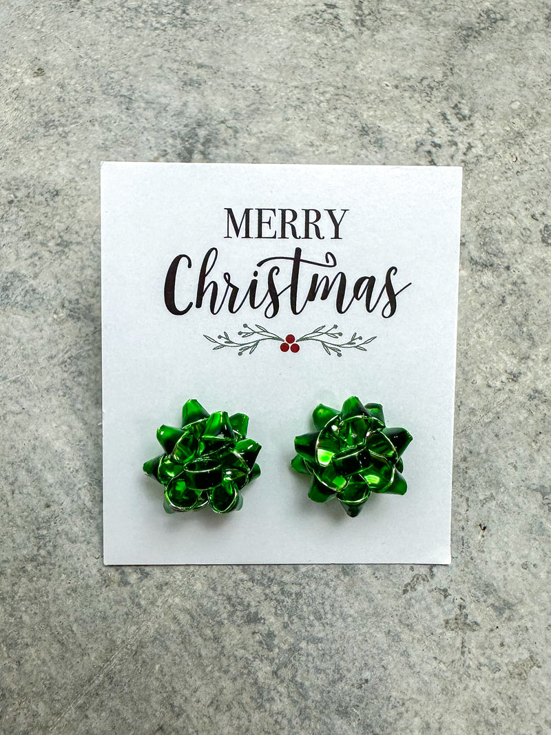 Present Bow Earrings