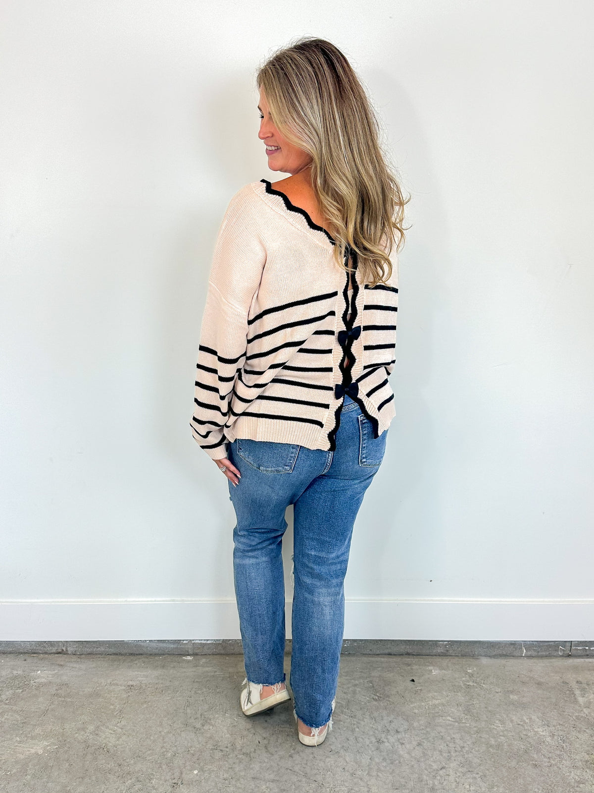 Bow Back Detail Sweater