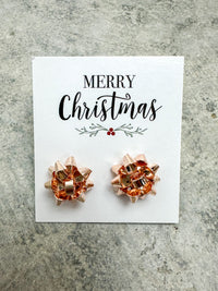 Present Bow Earrings