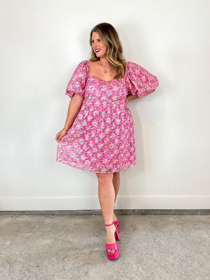 Penelope Pink Floral Dress