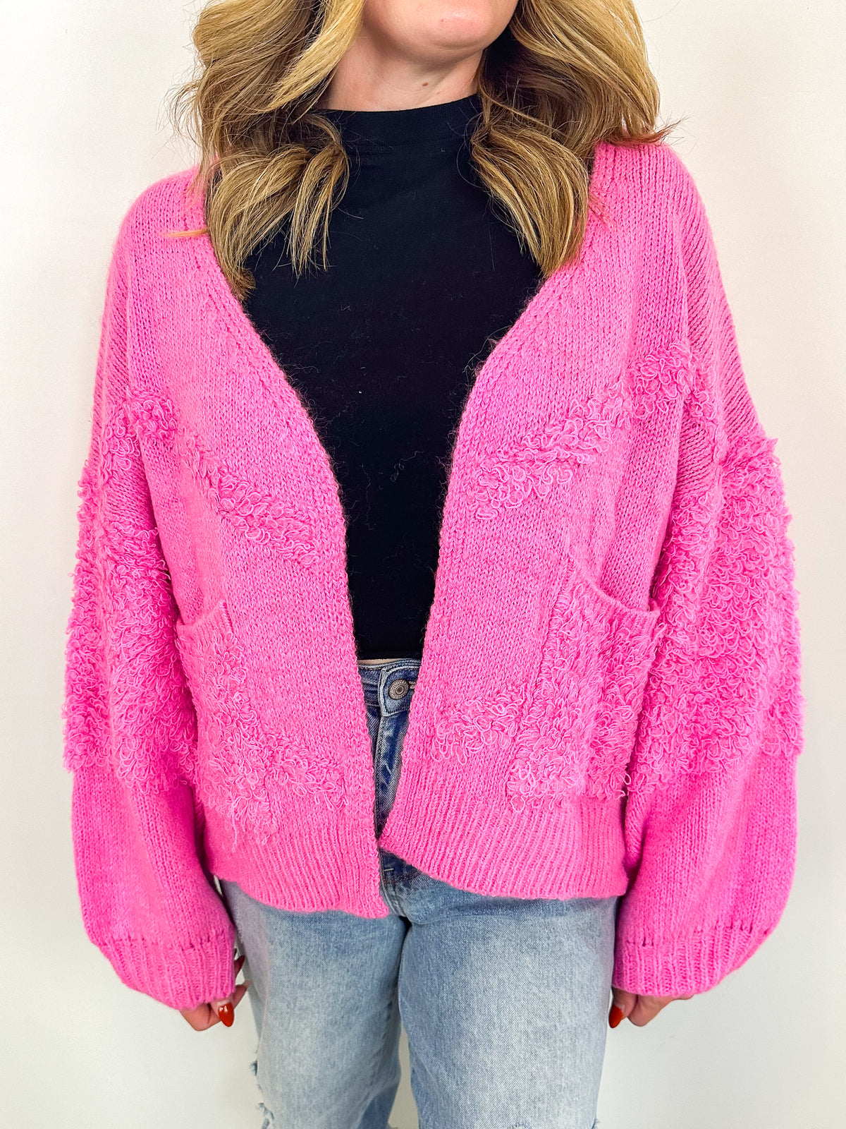 Bubblegum Pink Cardigan