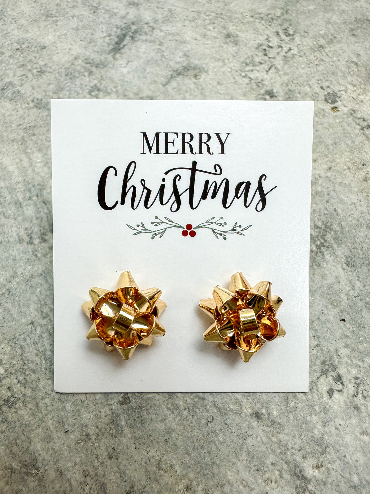 Present Bow Earrings