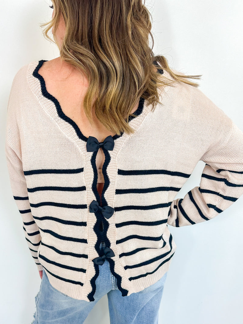 Bow Back Detail Sweater