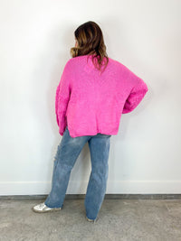 Bubblegum Pink Cardigan