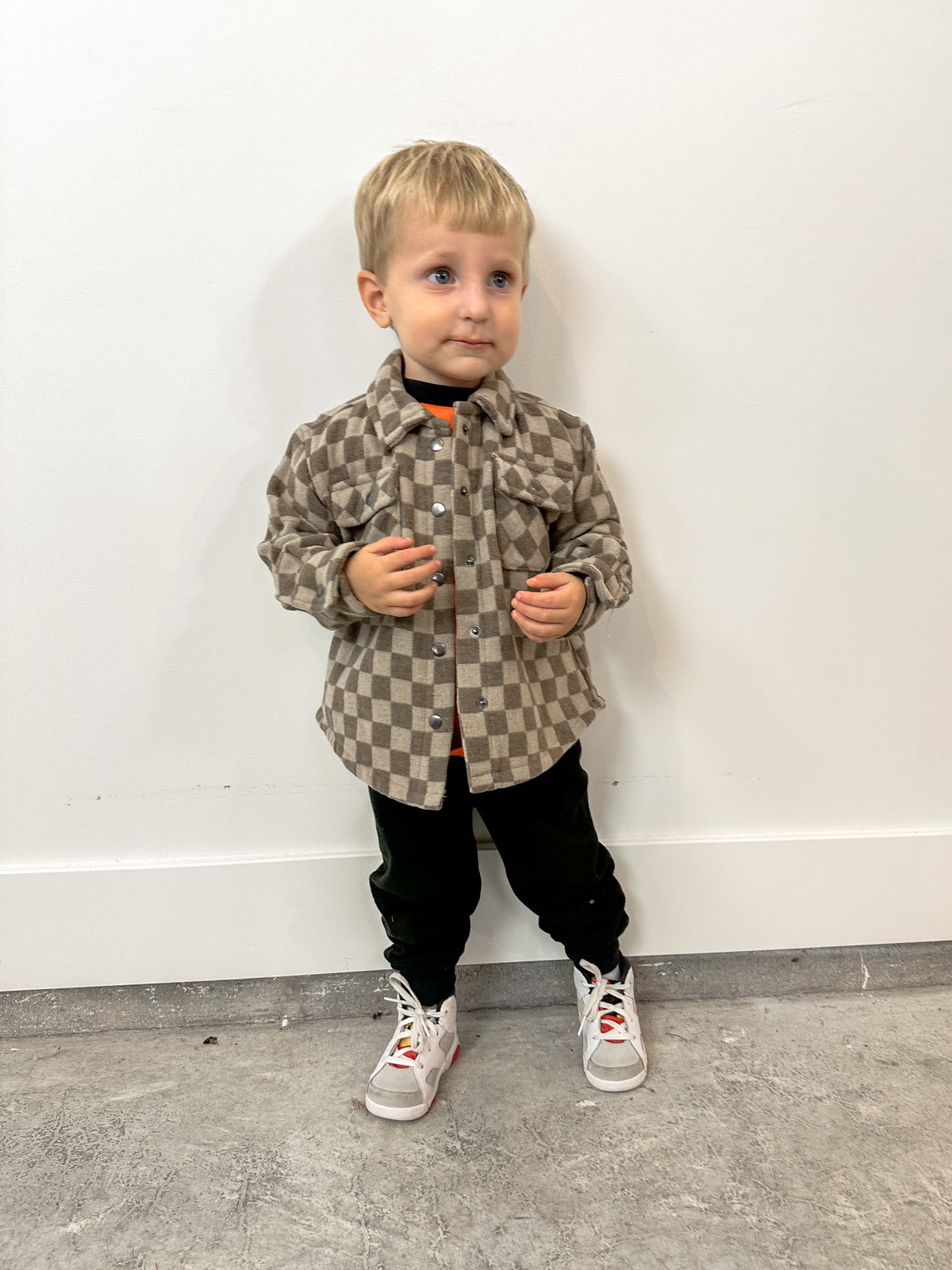 Checkerboard Shacket (Toddler)