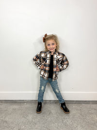 Blue Plaid Shacket (Toddler)