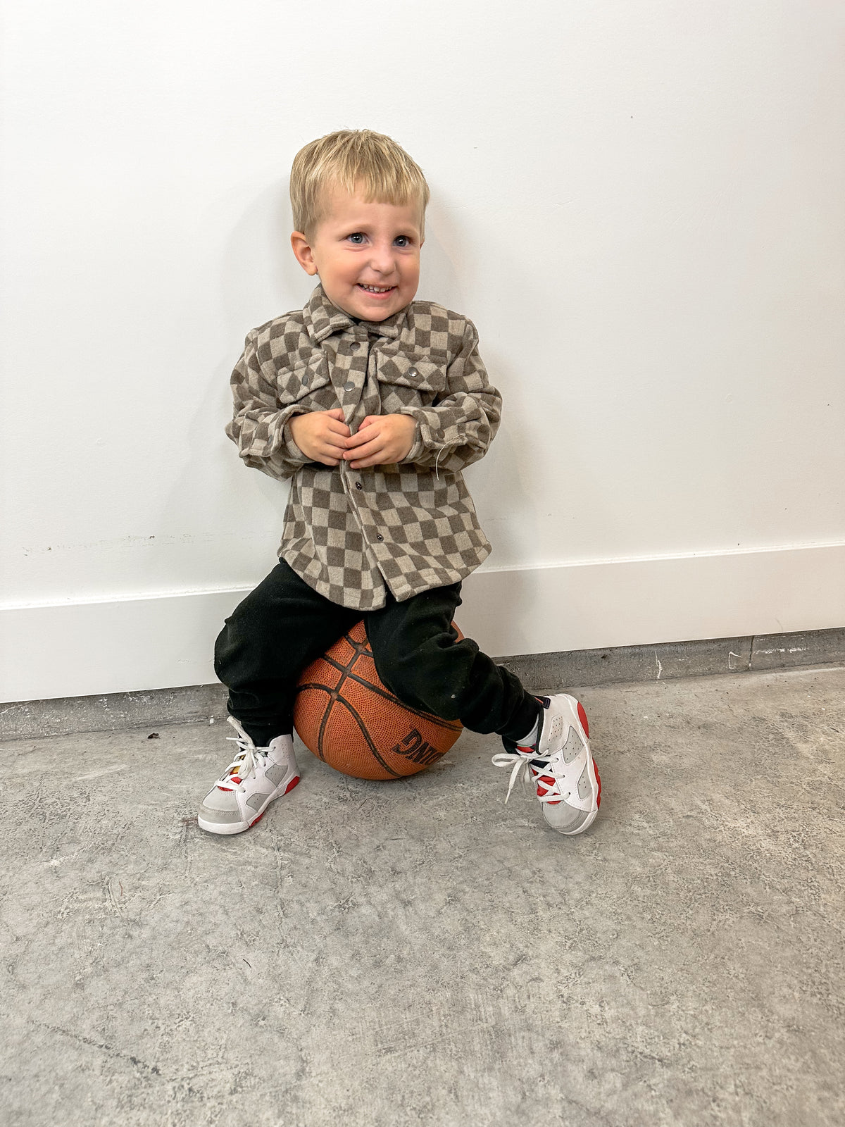 Checkerboard Shacket (Toddler)