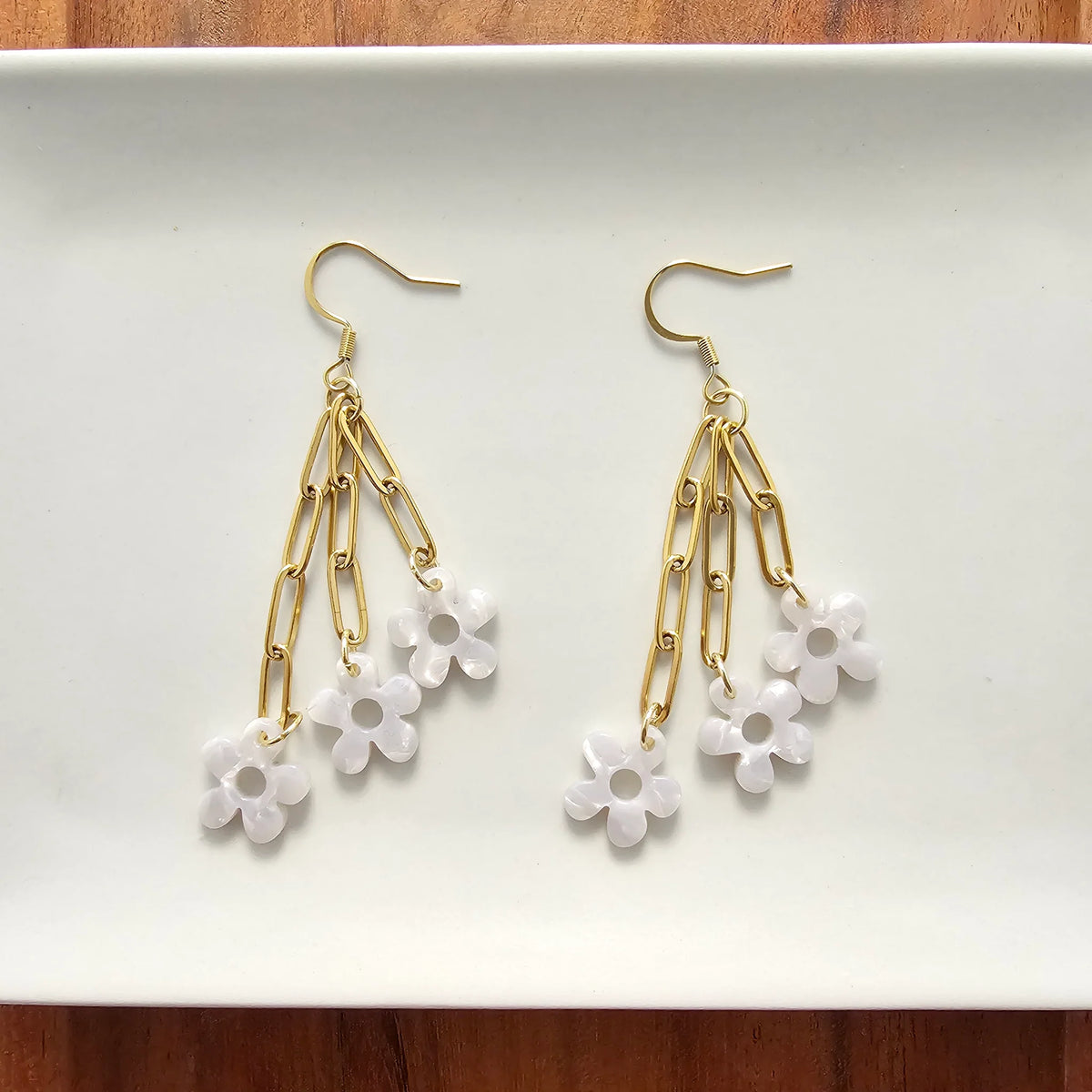 Bloom Earrings - Pearl