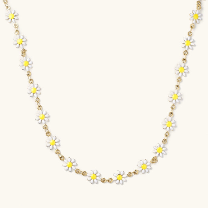 Daisy White Necklace