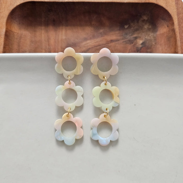 Delilah Earrings- Pastel Rainbow