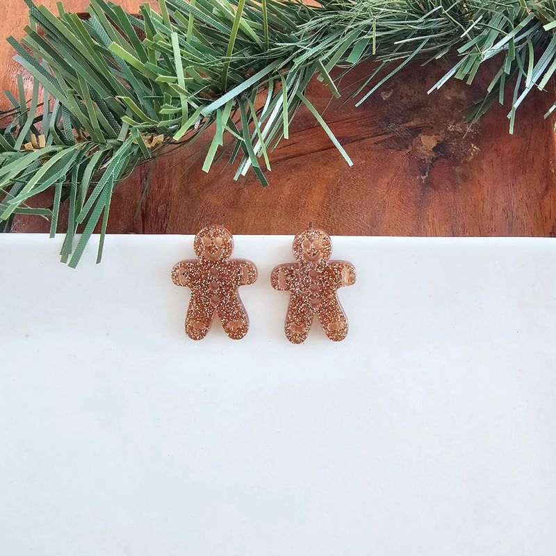 Gingerbread Man Studs