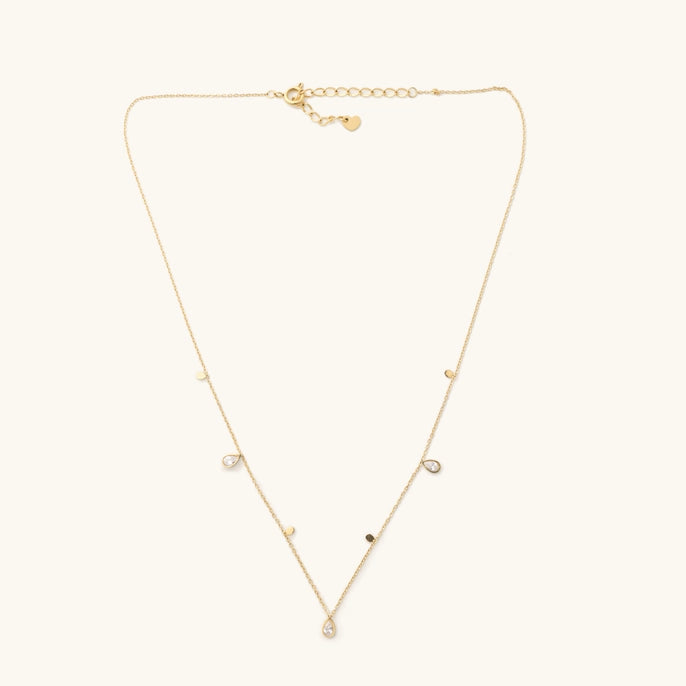 Kate Crystal Teardrop Necklace