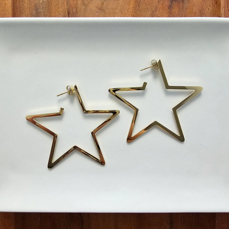 Luxe Star Hoops