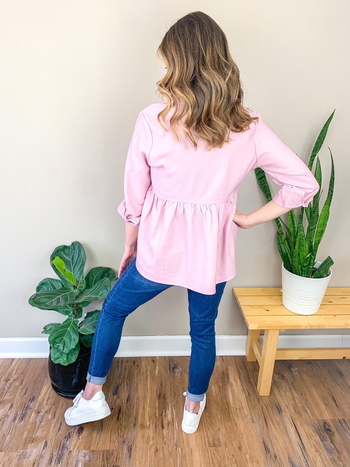 Rose Peplum Shacket